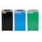 Alpine Industries 87 Gal. 3-Stream Steel Blue Recycling, Green Compost, and Black Commercial Trash Can Station ALP4450-BLK-KIT23 - alternate 1